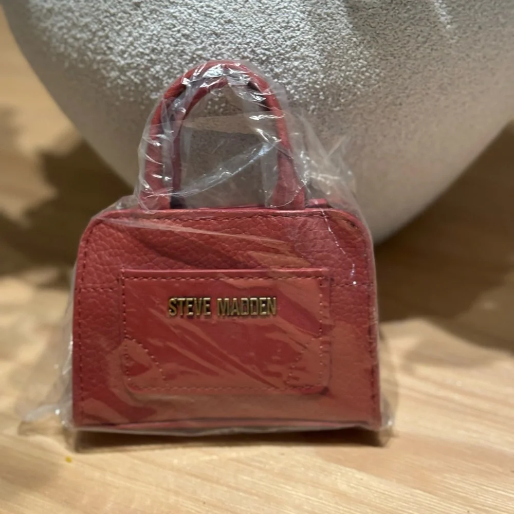 Steve Madden Mini Red Orange Bag - Picture 1 of 5